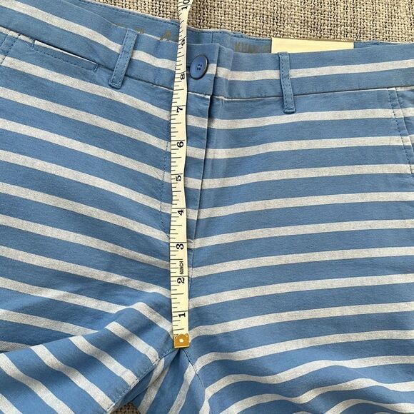 Gap Short Womens‎ Size 2 Blue White Striped Boyfriend Roll Up - Picture 3 of 6